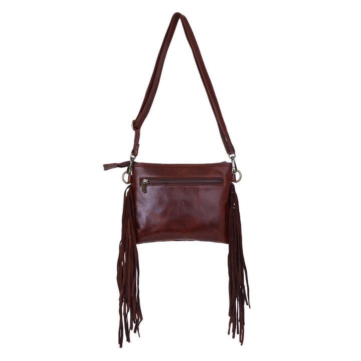 Leather Fringed Crossbody