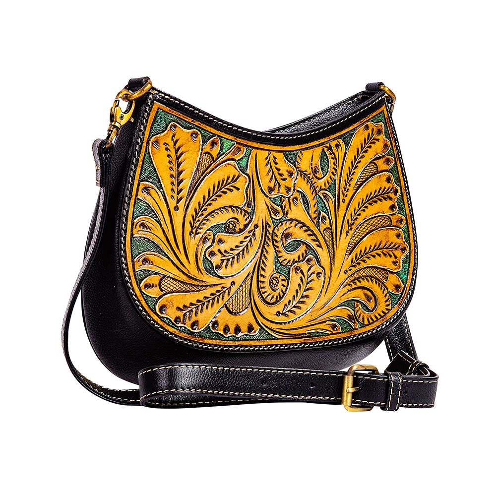 Featherstone Tooled Leather Bag