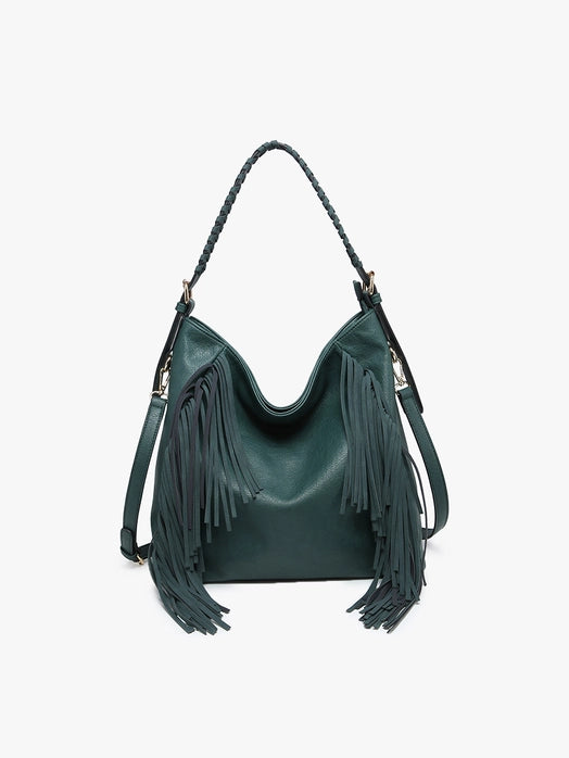 Sav Fringe Hobo Crossbody