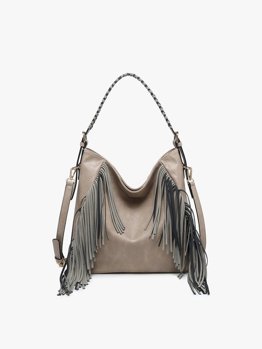 Sav Fringe Hobo Crossbody