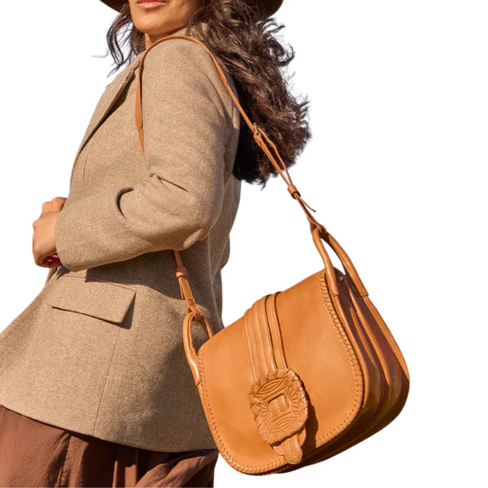 HOBO Kiva Large Crossbody | Washed Leather | Harvest Wheat