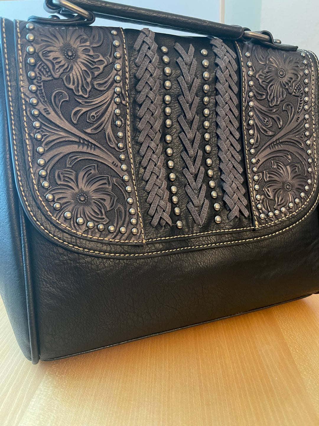 Western Leather Handbag Crossbody