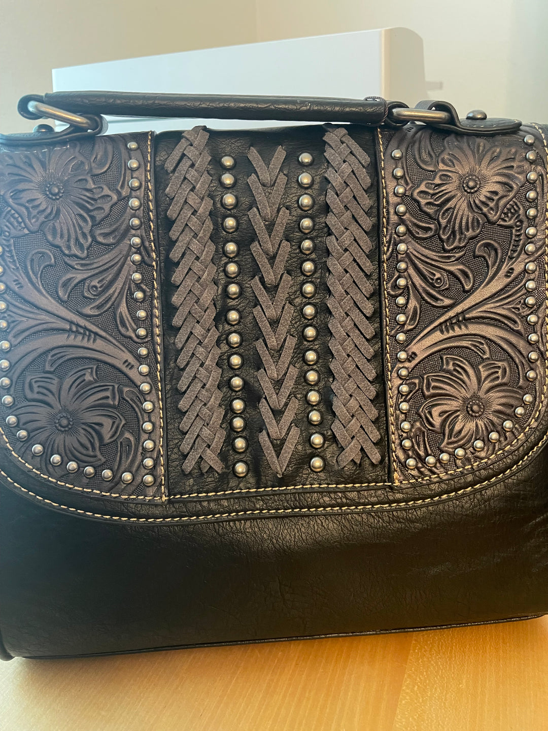 Western Leather Handbag Crossbody