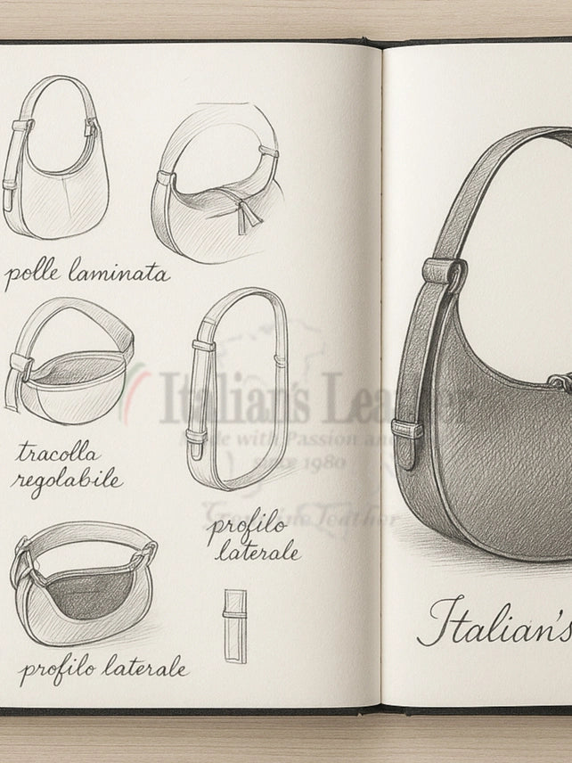 Caramello Compact Hobo Bag – Italian Leather | Made in Italy