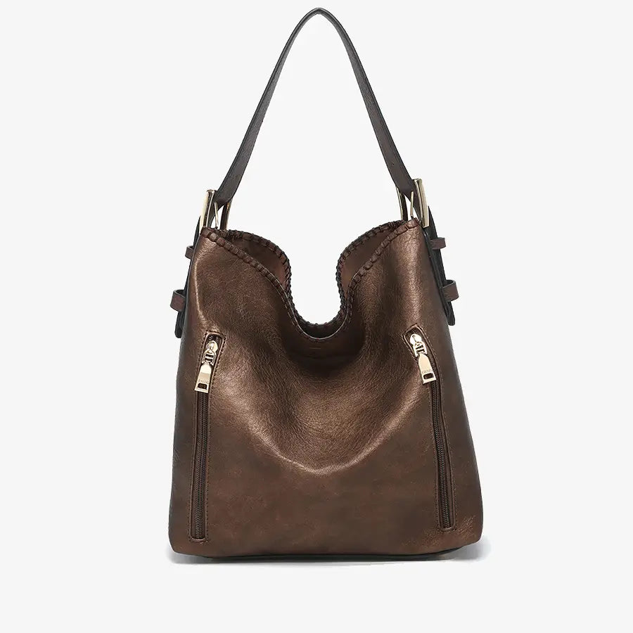 Alexa 2-in-1 Concealed Carry Hobo Bag-Cocoa Pearl