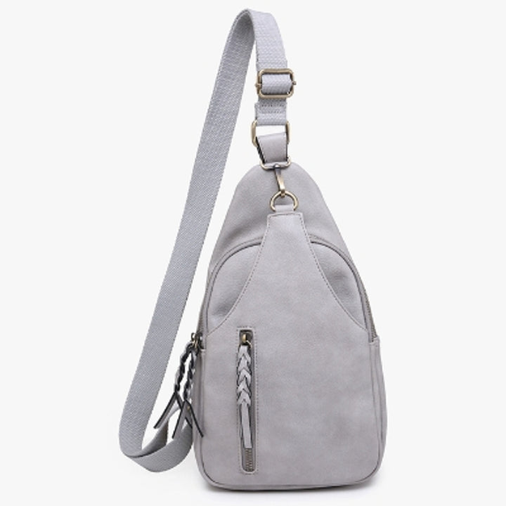 Nikki Dual Comartment Sling Gray