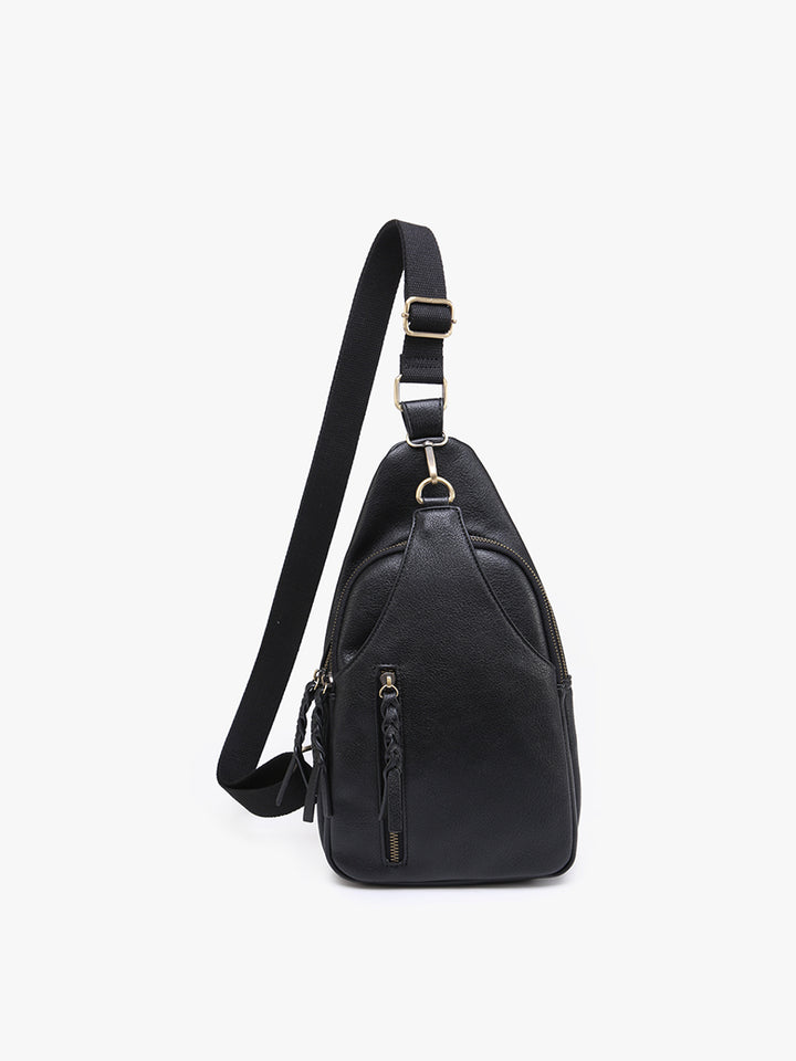 Front View Nikki Sling Bag Vegan Leather