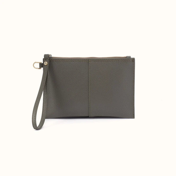 HOBO Vida Small Leather Pouch with Wristlet Strap