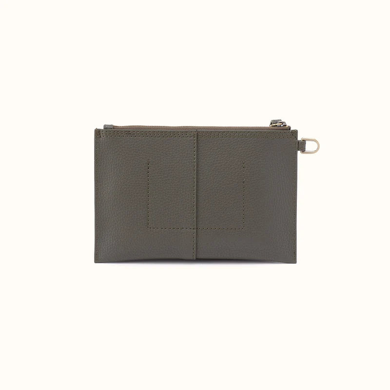 HOBO Vida Small Leather Pouch with Wristlet Strap