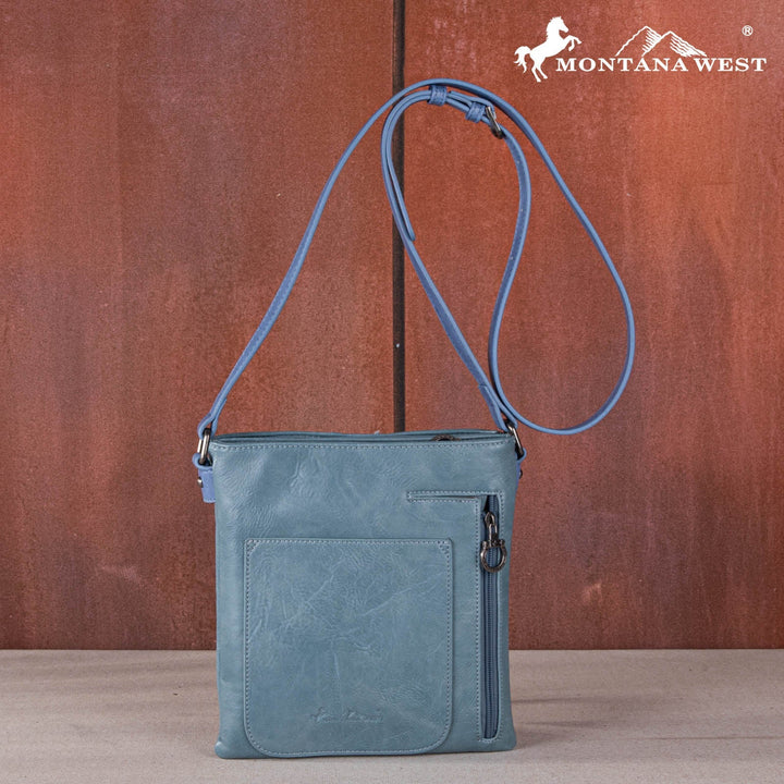 Embroidered Scroll Cut-out Collection Concealed Carry Crossbody