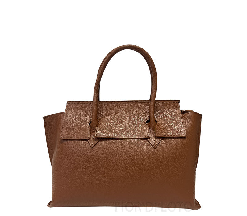 Luxury Italian Leather Bag with Shoulder Strap