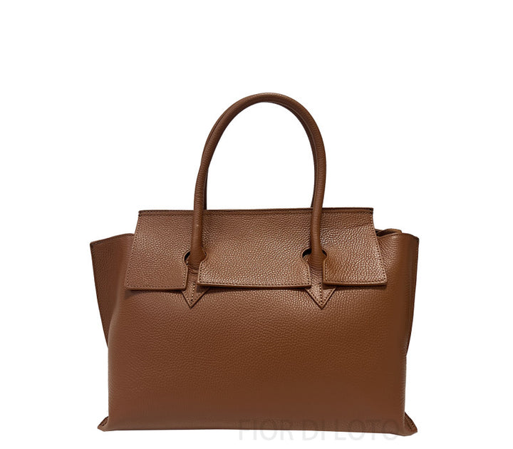 Luxury Italian Leather Bag with Shoulder Strap