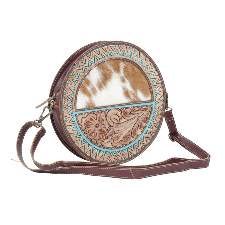 Nebulous Tooled Leather Canteen Bag