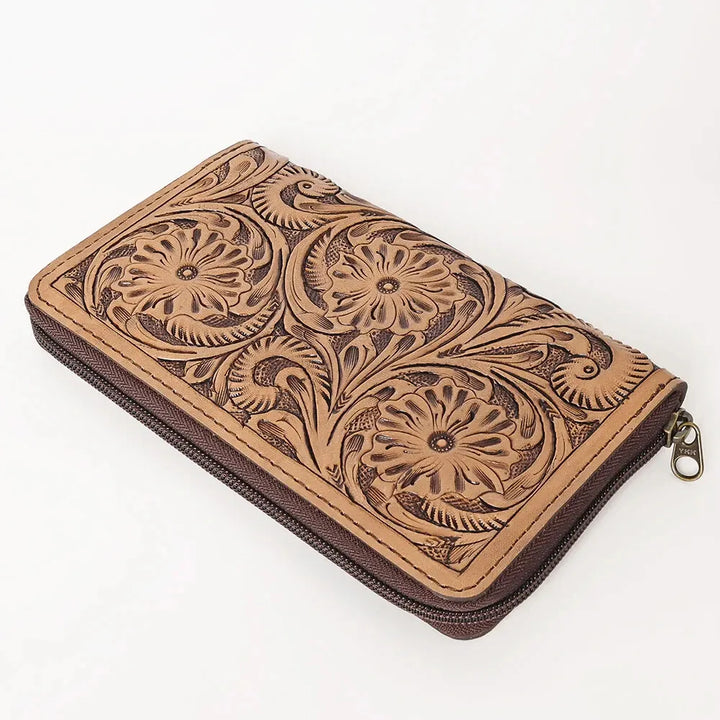 Olay Tooled Leather Wallet