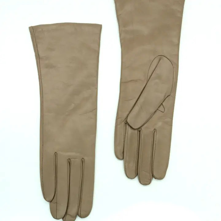 Portolano Italian Nappa Leather Gloves with Cashmere Lining – Mouse