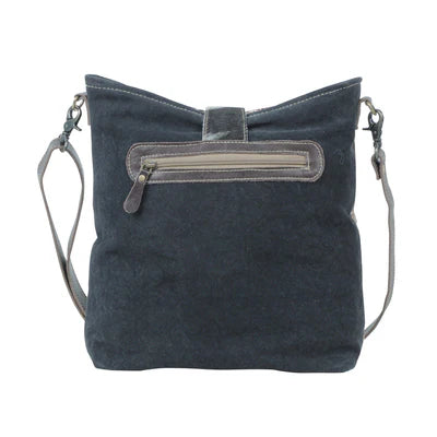 Panthea Leather & Canvas Shoulder Bag