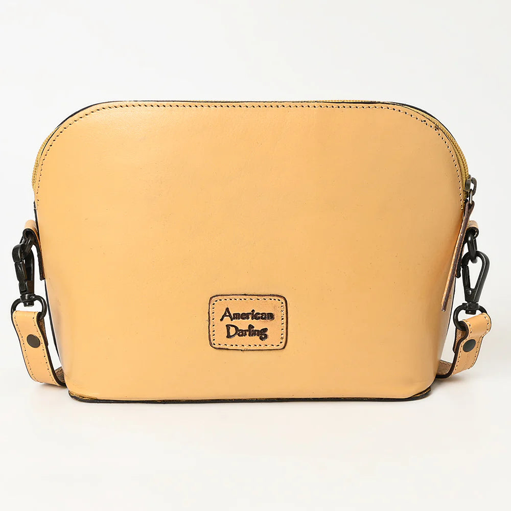 Tooled Leather Shoulder Bag