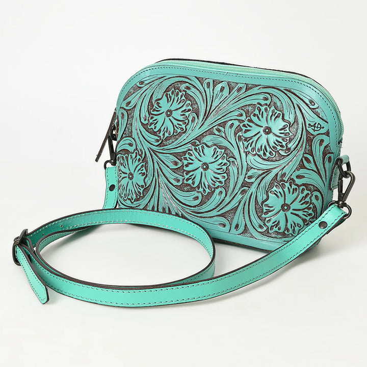 Tooled Leather Shoulder Bag