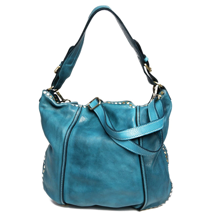 Bolsa Nova Italian Leather Hobo Shoulder Bag