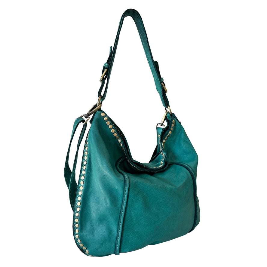 Bolsa Nova Italian Leather Hobo Shoulder Bag