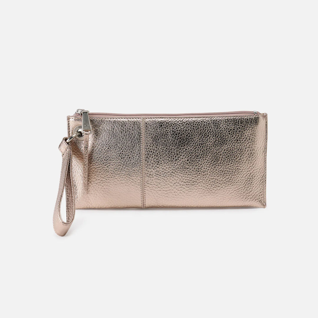 HOBO Vida Wristlet-Polished Leather | Cameo Quartz
