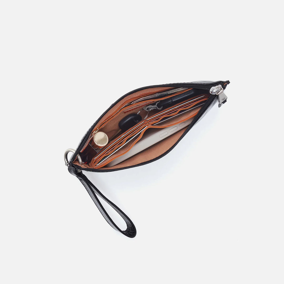 HOBO Vida Wristlet-Polished Leather | Cameo Quartz
