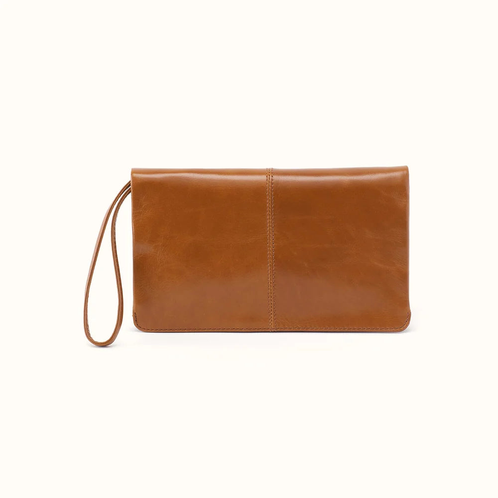 HOBO Evolve Leather Clutch with Wristlet-Truffle