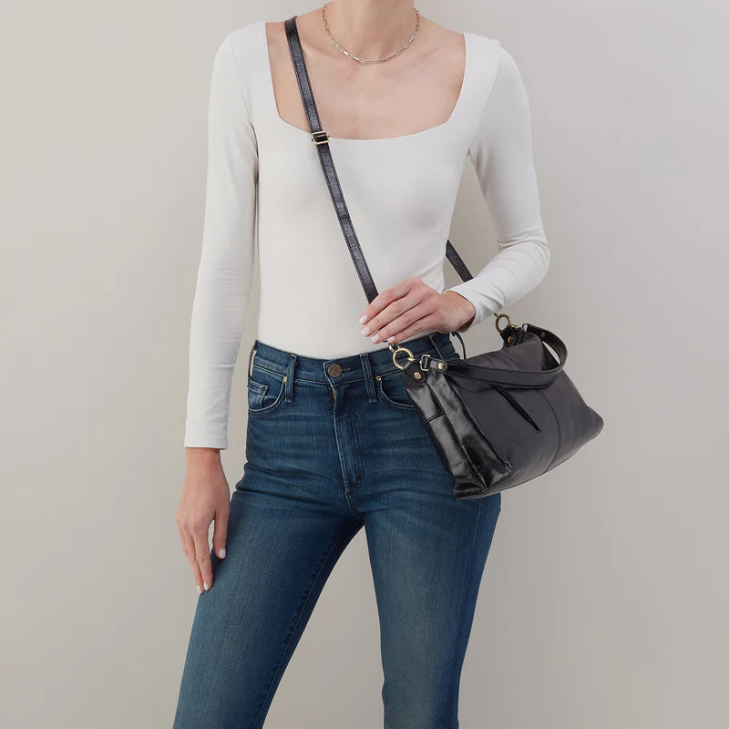 Avon HOBO Shoulder Bag | Black Leather Handbag