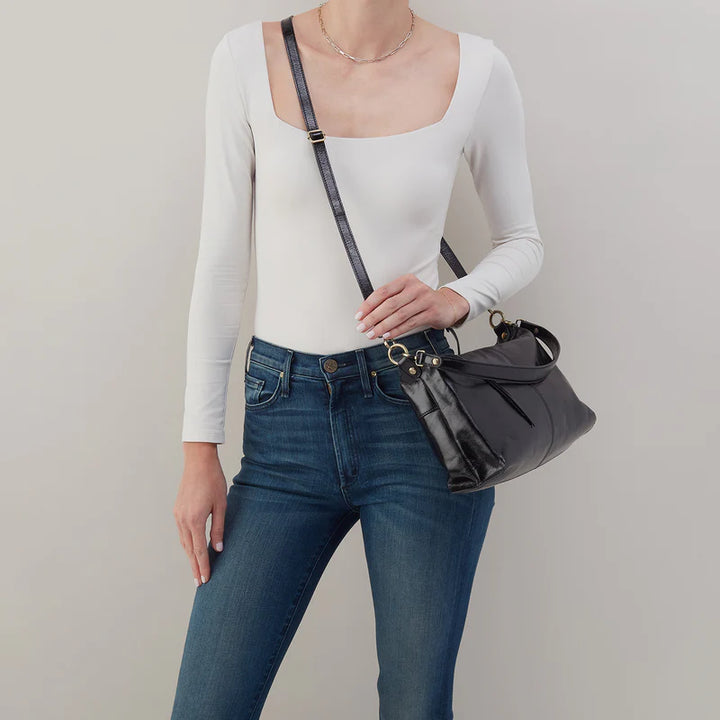 Avon HOBO Shoulder Bag | Black Leather Handbag