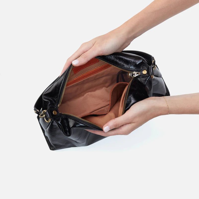 Avon HOBO Shoulder Bag | Black Leather Handbag