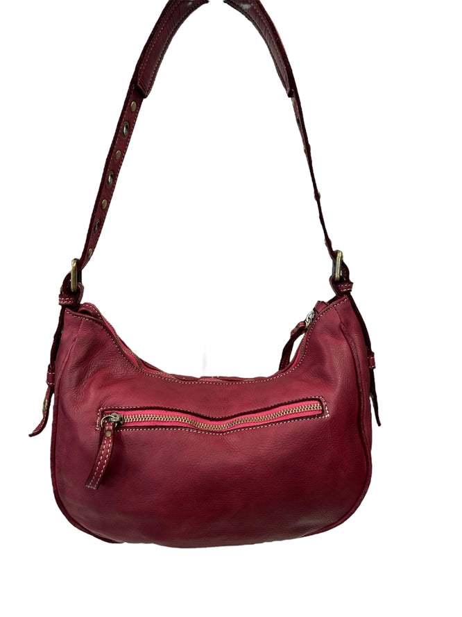 Bolsa Nova Italian Leather Hobo Shoulder Bag