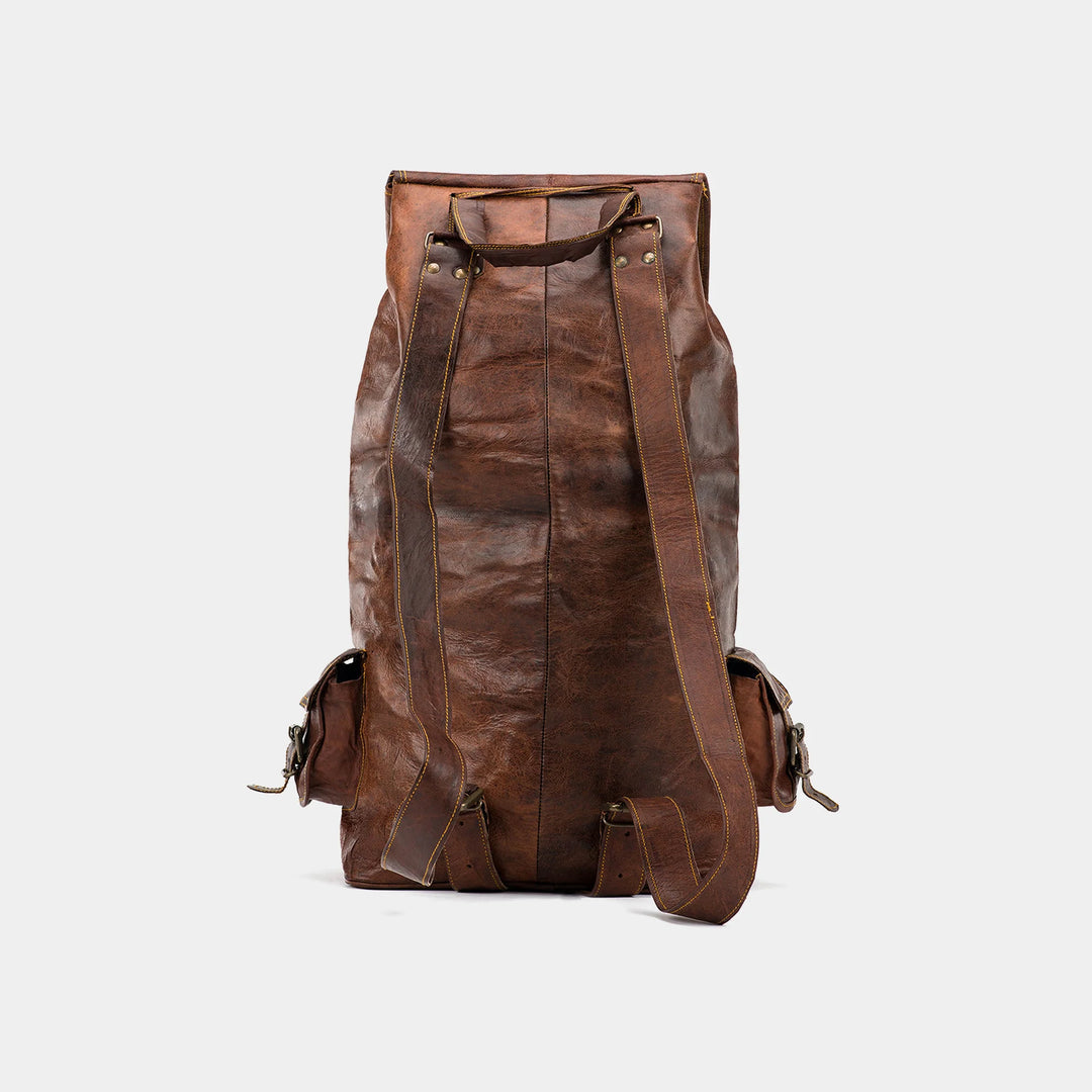 Sierra Leather Travel Backpack