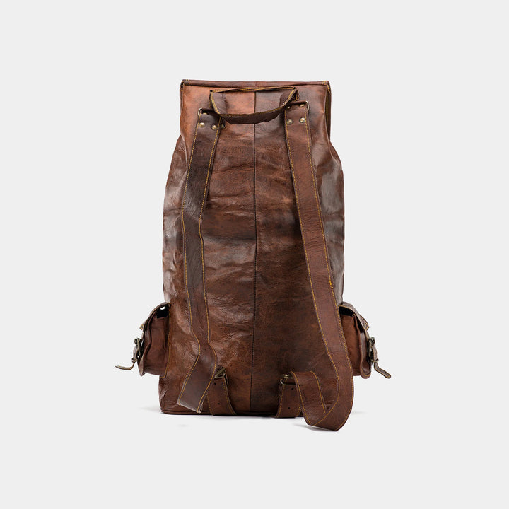 Sierra Leather Travel Backpack