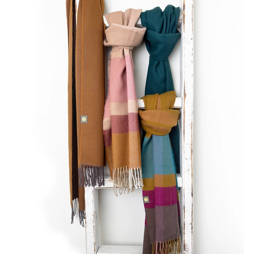 Alpaca Handwoven Scarf-Tapenade