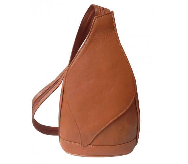 Italian Leather Backpack-Natural Leather Tan