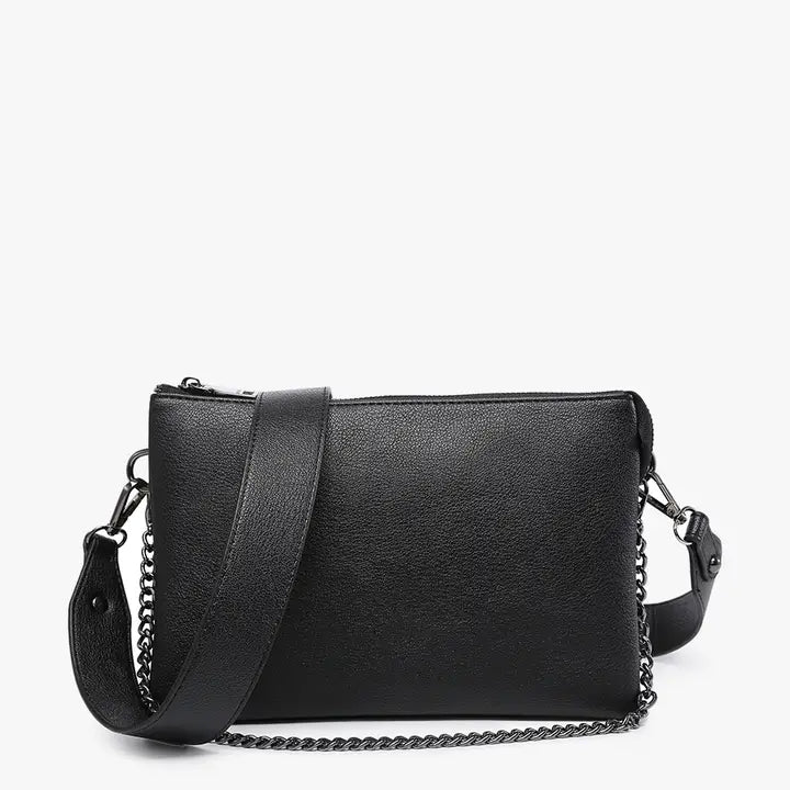 Izzy Crossbody with Chain & Wristlet Strap