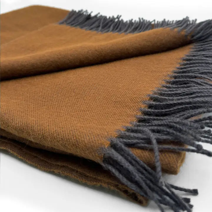 Alpaca Handwoven Scarf-Tapenade