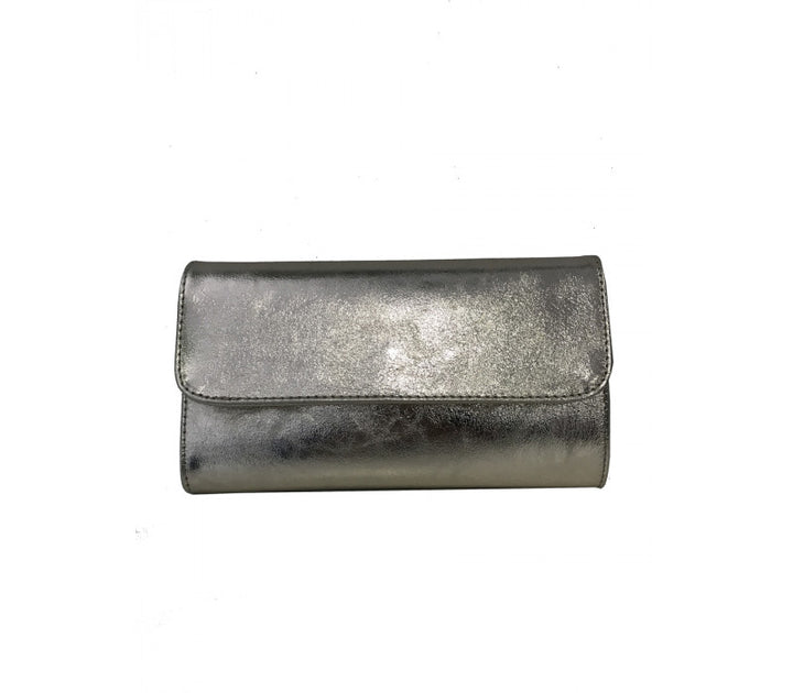 Italian Leather Clutch-Bronze