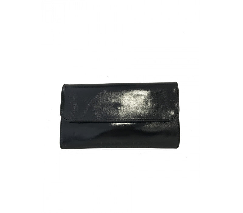 Italian Leather Clutch-Bronze