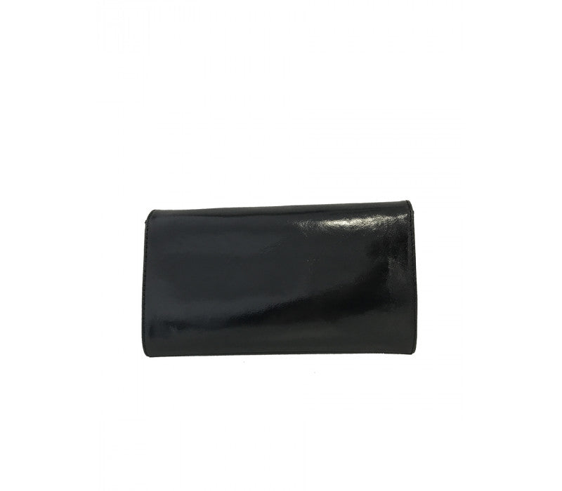 Italian Leather Clutch-Bronze