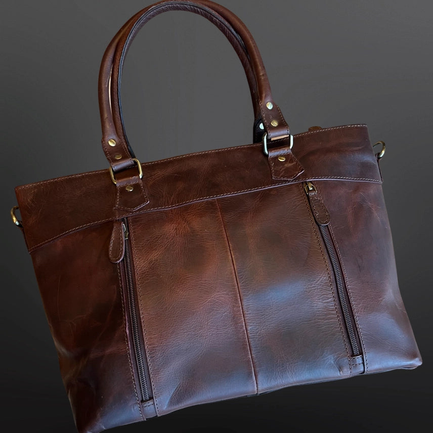 Western Concealed Carry Leather Handbag