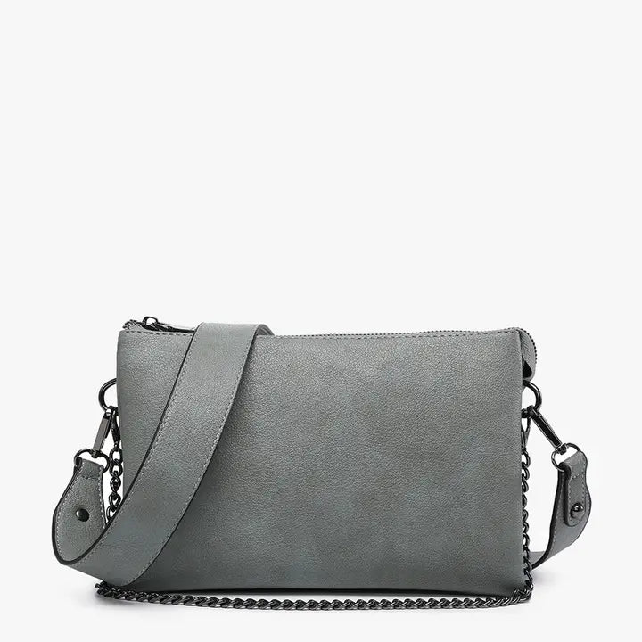 Izzy Crossbody with Chain & Wristlet Strap