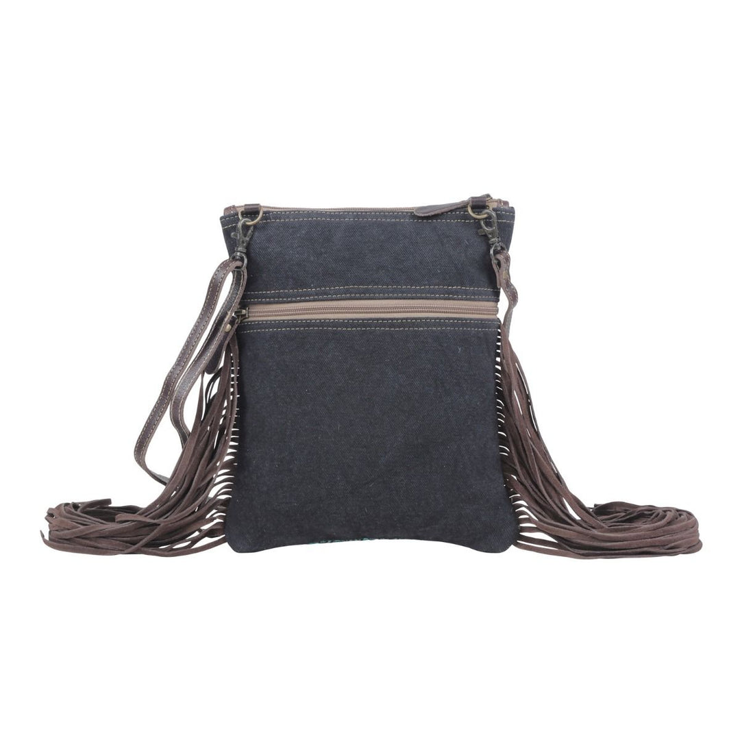 Flaneur Fringe Leather & Canvas Bag