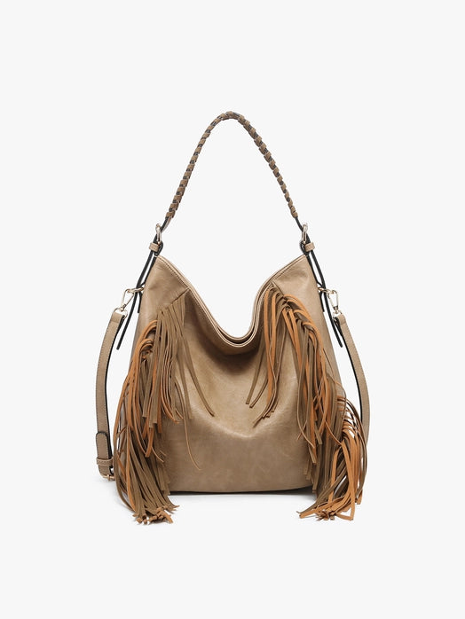 Sav Fringe Hobo Crossbody