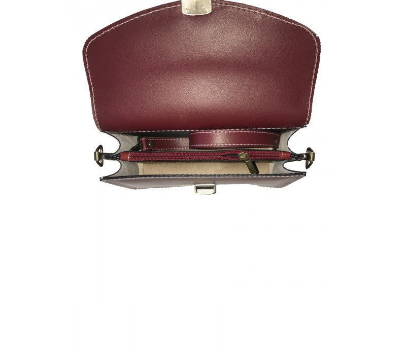 Italian Leather Shoulder Bag-Brown Cowhide