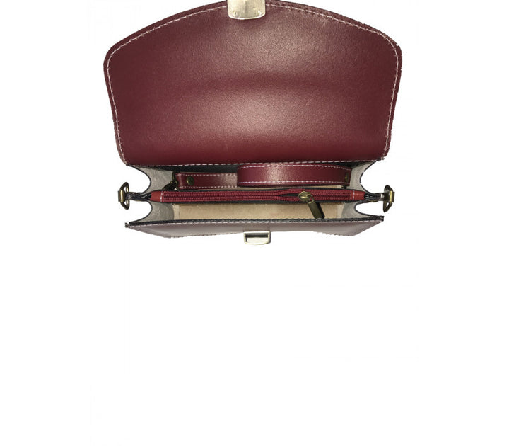 Italian Leather Shoulder Bag-Brown Cowhide