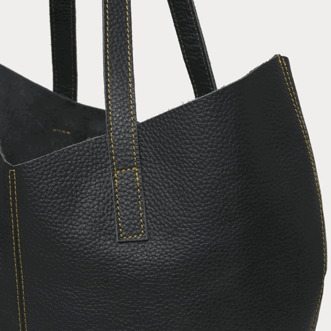 Milan Leather Handbag Tote