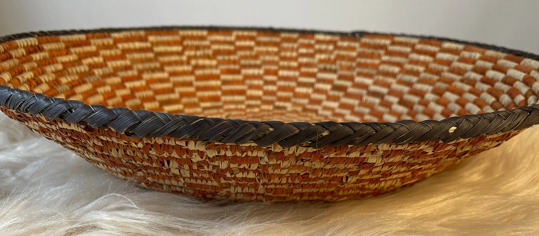 Southwest Woven Premium Baskets-Rust Swirl