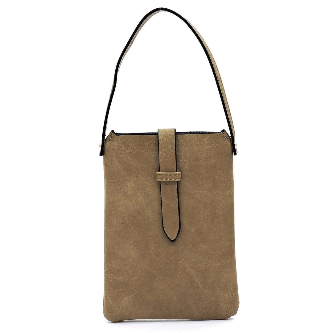 Bucket Drawstring 3-in-1  Taupe Shoulder Bag