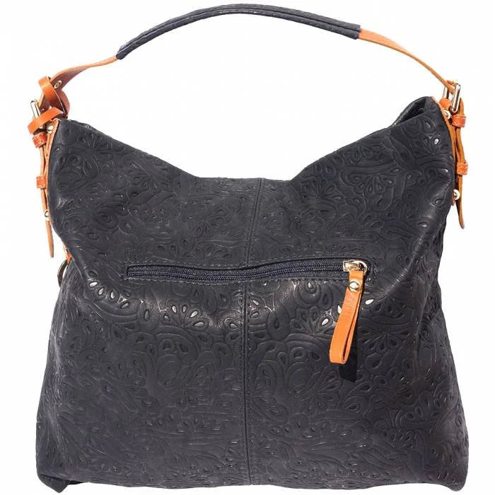 Hobo Italian Leather Shoulder Bag Made in Italy Handbag